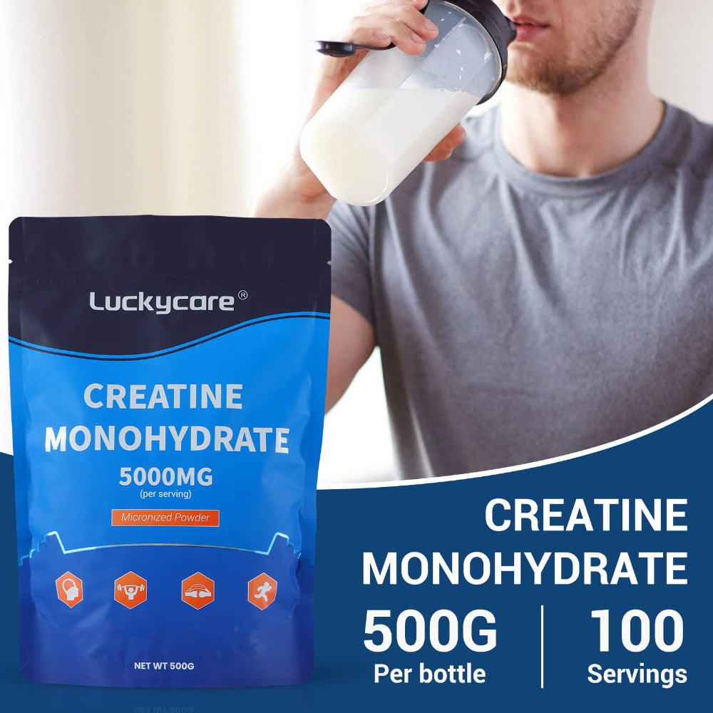 Micronized Creatine Monohydrate Powder 500g — 5000mg Per Serving | Pure Unflavored | cGMP Certified | Third-Party Tested | Keto & Paleo Friendly | 100 Servings | Pre & Post Workout Supplement for Women & Men
