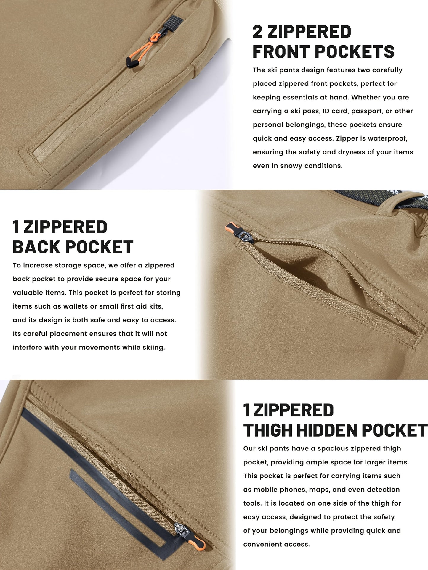 Men's Casual Trousers - Fleece Lined