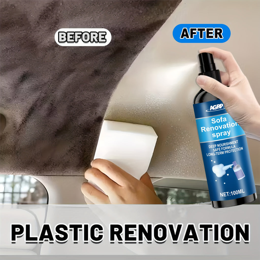 Multi-Purpose Car Renovator - Universal for Interior, Plastic, Fabric, Seats, Large Capacity + Long-Lasting Protection, Easy to Use