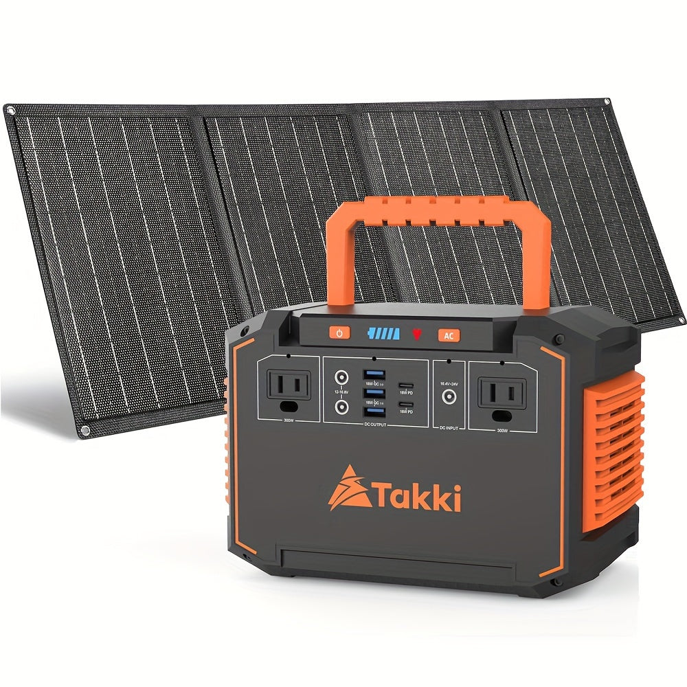 350W/150W Peak Solar Generator Portable Power Station, 40W/30W/21W Solar Panels (Solar Panel Optional), 240Wh/111Wh/88.8Wh Solar Power Bank AC DC USB Ports for Camping Tents, Emergency Outdoor Home Use, CPAP, Fans, Laptops, Emergency, Gifts