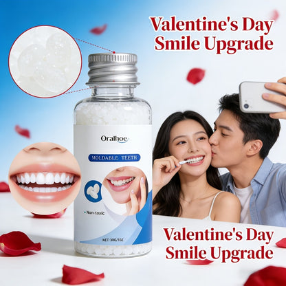 Temporary False Tooth Kit DIY Cosmetic Dental Repair Moldable Thermoplastic Realistic Fit for Missing Broken Chipped Teeth Secure for Eating Daily Wear Men Women Elderly 30g