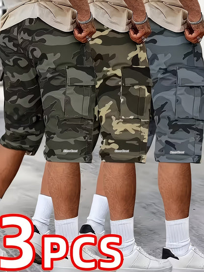 Unisex Cargo Shorts - Printed 3