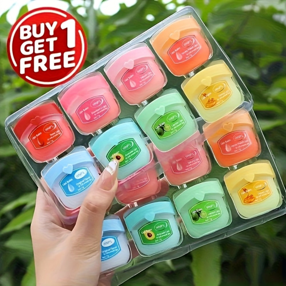 Lip Balm Set 32 Pieces 8 Colors - 24H Hydration Glossy Petrolatum Formula, Long-Lasting Moisturizing Lip Care for Dry Chapped Lips, Gift for Women Friends & Family