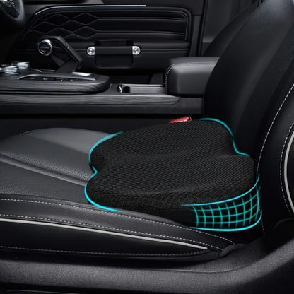 Car Neck Pillow & Seat Cushion - Memory Foam Cervical Support for Driving, Office & Home | Lumbar & Spine Relief Cushion