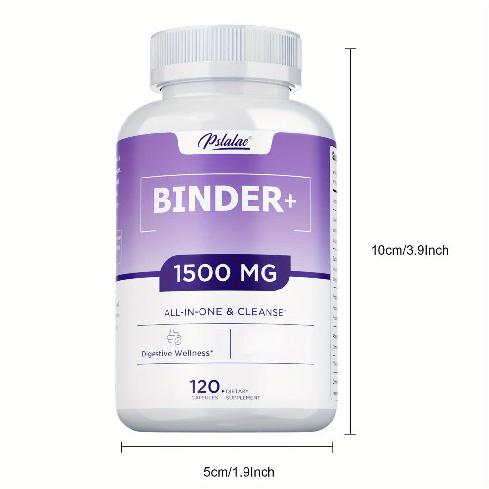 13-in-1 Binder Supplement 120 Capsules – Activated Charcoal, Zeolite & Bentonite Clay – Liver & Gut Health Support for Digestive Detox & Cleanse – Daily Wellness Formula