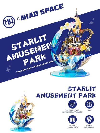 3D Metal Model Kit MU Star Playground – Handcrafted Garden Scene DIY Puzzle for Teens & Adults Ages 14+, Unique Birthday Christmas Valentine's Day Gift for Girlfriend Women Teen Girls