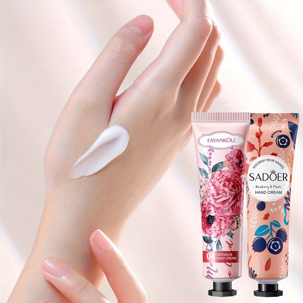 Wedding Favor Hand Cream Set 30pcs — Sadoer Travel Size Mini Moisturizing Lotion with Lactic Acid & Glycerin, Plant Scented Bulk Gift for Dry Cracked Hands Bridal Shower Party Favor