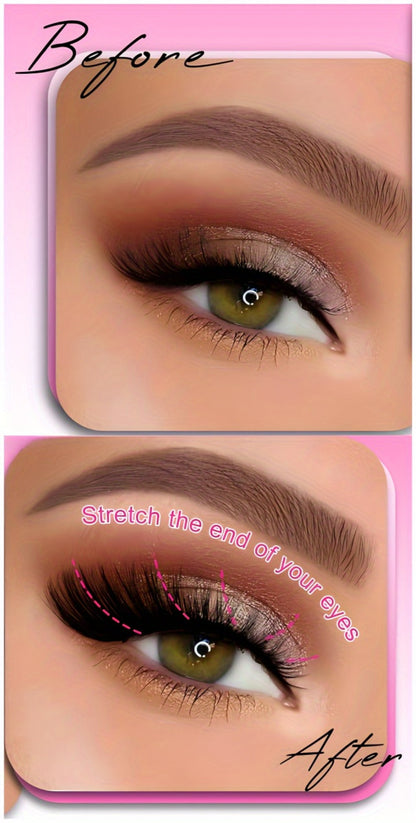 Wispy Cat Eye False Eyelashes 30 Pairs Long Voluminous Reusable Strip Lashes with Flexible Clear Band – Dramatic Eye Makeup for Parties, Date Night & Everyday Wear
