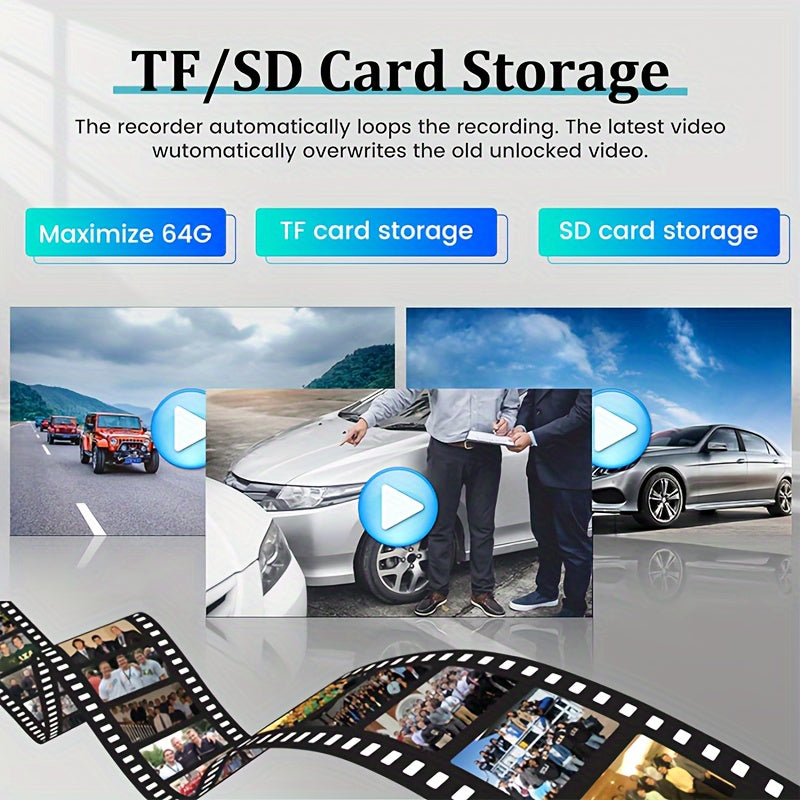 Front And Rear Mirror Dash Camera, Featuring a Rearview Mirror Camera with a TF Card, a 9.66-Inch 1080P IPS Touchscreen, Loop Recording, Wide Angles of 150° And 120°, Night Vision, G-Sensor, And an AHD Backup Camera