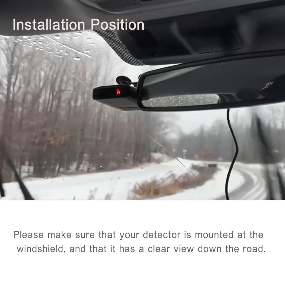 Radar Detector for Cars – S360 360° Long Range X/K/KA Band & Laser Detection with Voice Alerts, City Highway Mode, VG-2 Undetectable & Advanced False Alert Filter