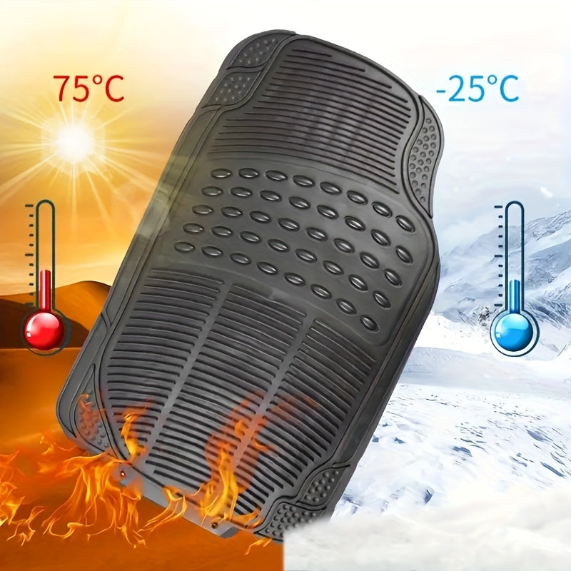 3pcs Durable Car Floor Mats, Durable PVC Non-slip And Easy to Clean, Universal Car Anti-skid Mats for Sedans And SUVs, Universal Design
