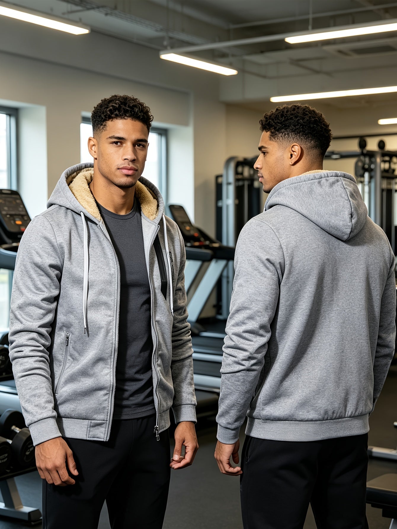 Men's Versatile Zip-Up Hoodie