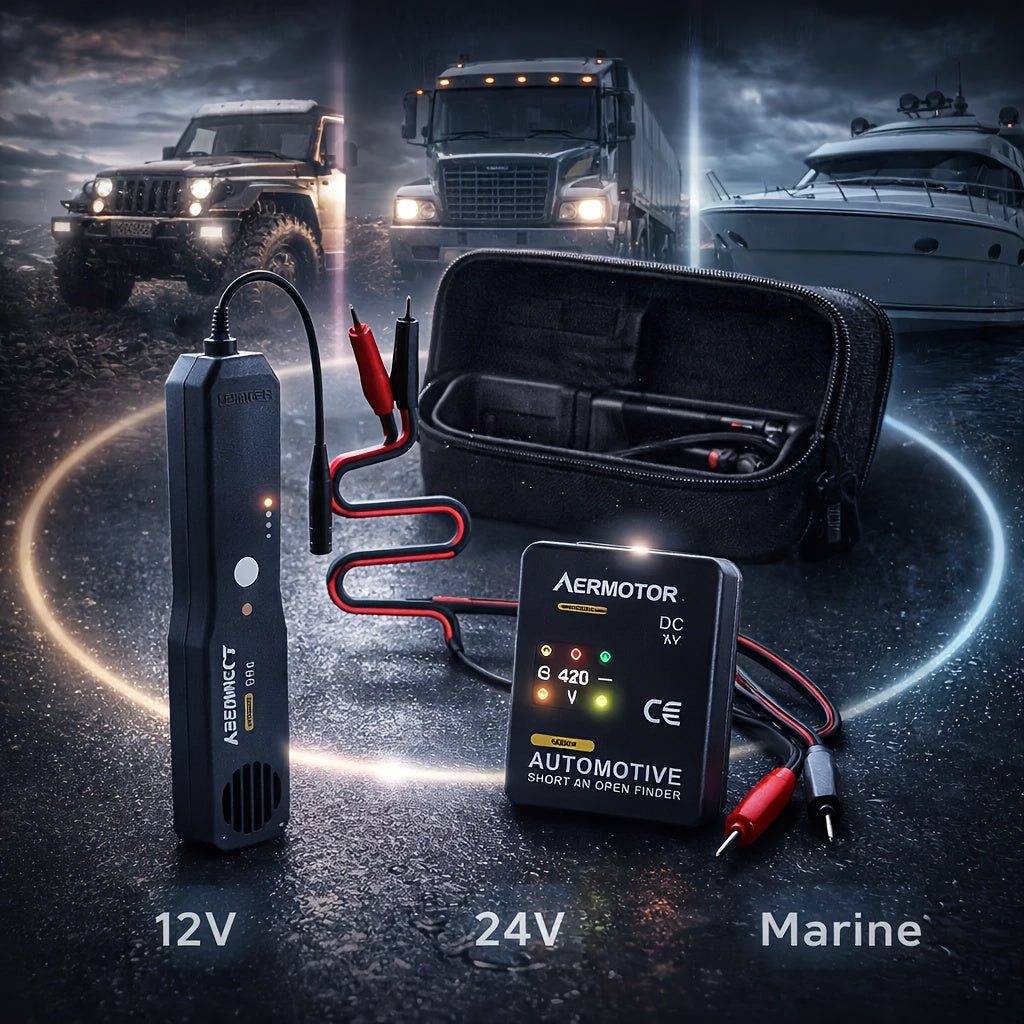 Electrical Wire Tracker Kit, EM415PRO 6-42V DC Automotive Circuit Tester, Fast Locate Broken Wires & Short Circuits, Non-Contact Induction Probe for Vehicle Repair, Essential Gear