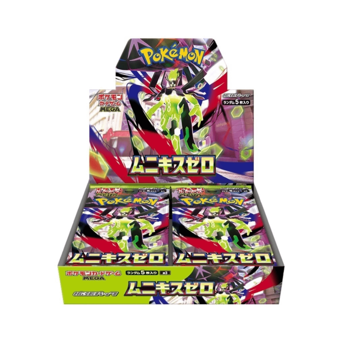 Japanese Pokemon Booster Box Munikis Zero M3 Nihil Zero – 30 Packs 150 Cards | Mega EX Decidueye Salazzle Starmie | Factory Sealed JP TCG Collector Box
