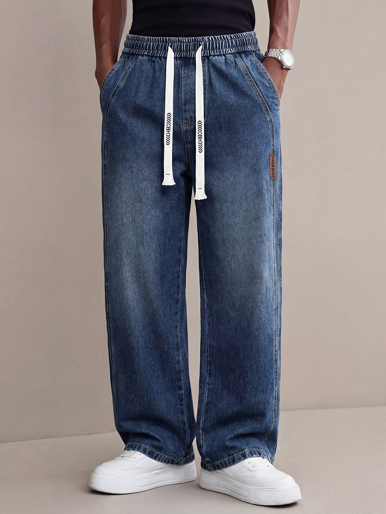 Men's Relaxed Fit Jeans - Classic Wash Clean Finish