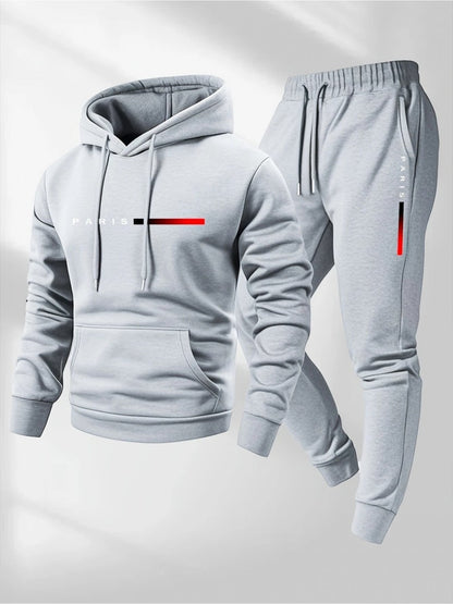 Men's Tracksuit Set - Graphic Print Style 38906085
