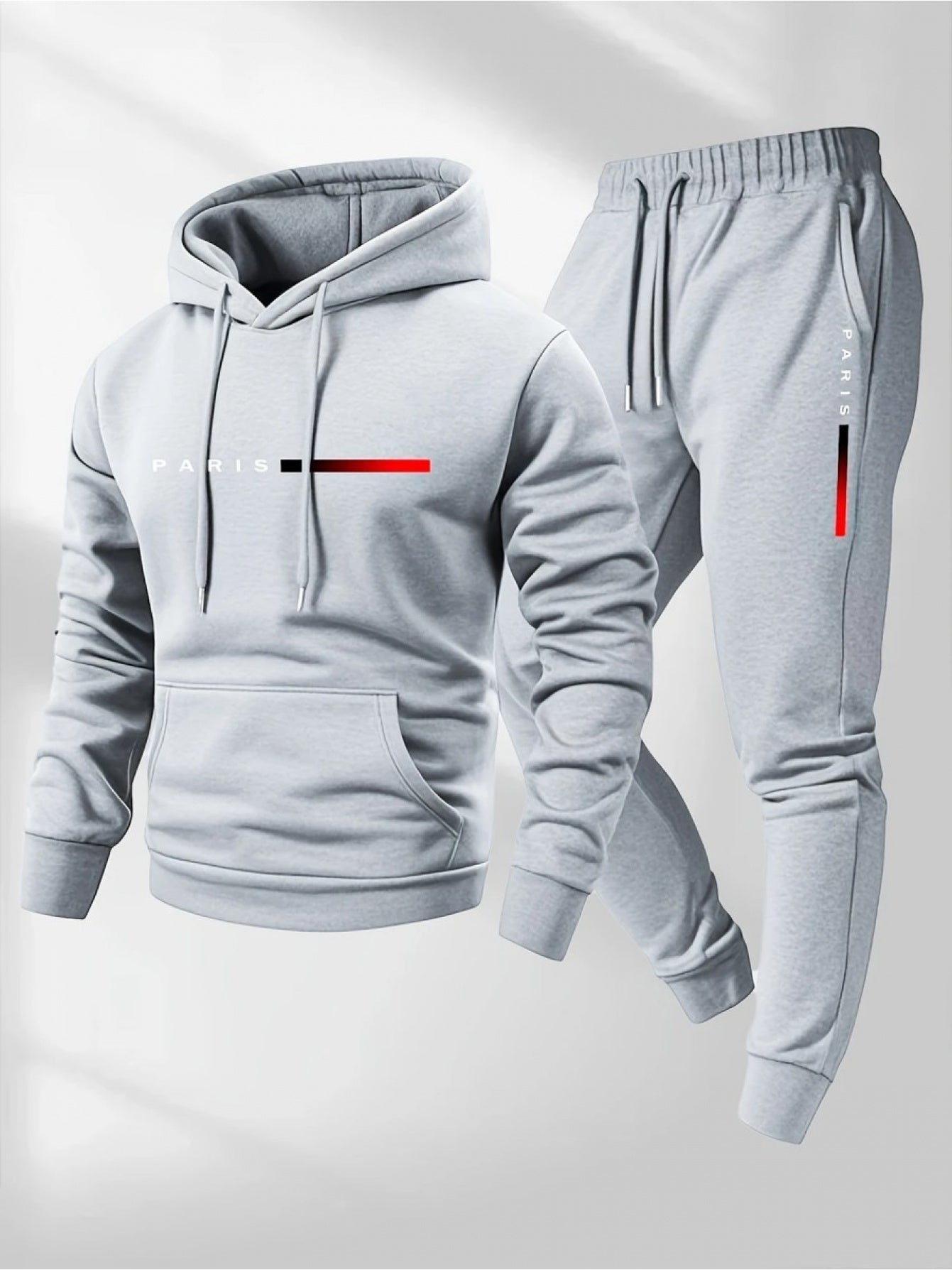 Men's Tracksuit Set - Graphic Print Style 38906085