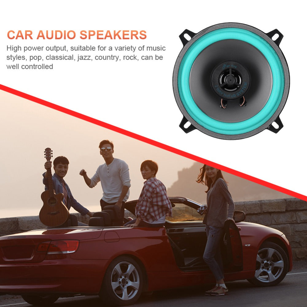 6.5 Inch Car Speakers 160W HiFi Coaxial Full Range – Universal Automotive Audio Stereo Speaker, Single or Pair, Drop-In Replacement for Cars, Trucks & SUVs