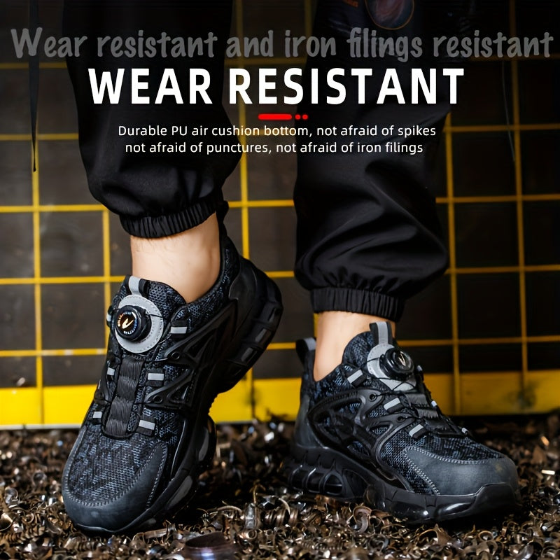 Men's Work & Safety Shoes - Puncture Resistant & Lace-Up Fit