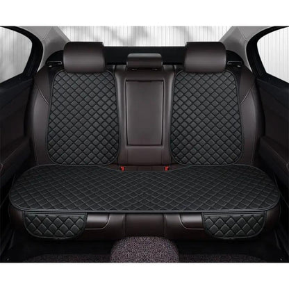 Car Back Seat Protector Waterproof, Universal Fit Anti-Stain Splash Guard Seat Cover for Car Interior, Durable Easy-Clean Rear Seat Cushion Liner in Black & Red