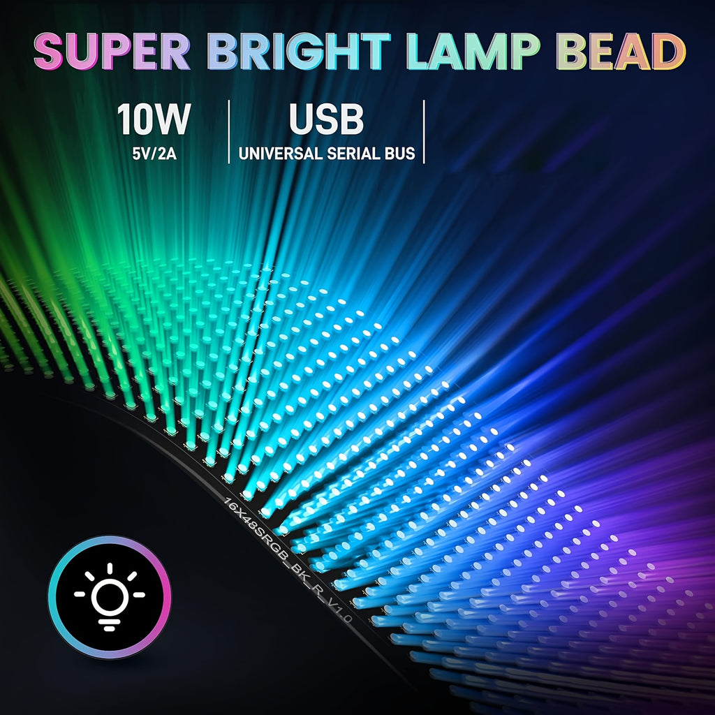 LED Fun Display Compatible for DIY Text/Pictures/Gifs - Devil's Eye Flexible Screen with 5V/36V LED Sign Cable, Car/vehicle Dashboard Display, ized Driving/Riding Companion, Valentine's Gift (DIY Content)