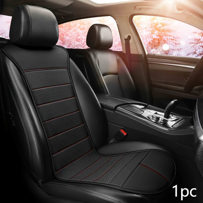 Memory Foam Car Seat Cushion with Storage Bag, Anti-Slip Rubber Bottom Driver Seat Backrest Pad, Single Seat Vest-Style Comfort Cushion for Car, Available in Red Beige Black