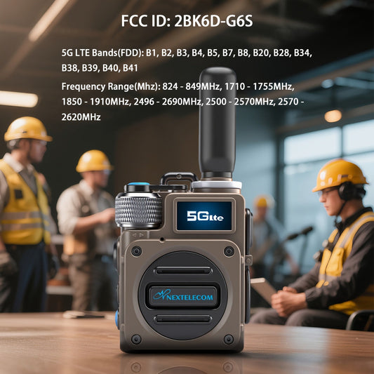 POC Walkie Talkies Long Range Two-Way Radio with SIM Card – No Monthly Fee, 5000-Mile Nationwide Coverage, Shock & Dust Proof for Truckers, Construction, Camping & Hunting