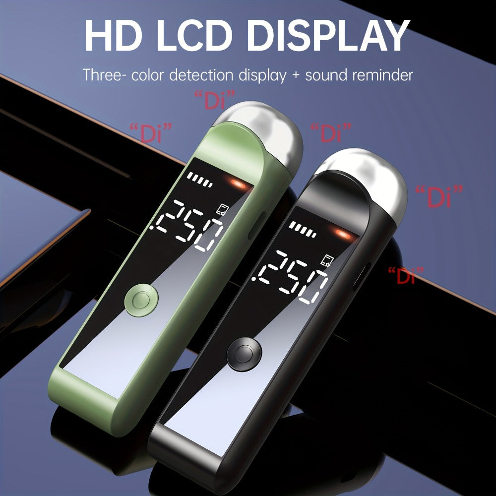 Rechargeable Breathalyzer Alcohol Tester – Professional Digital Breath Alcohol Detector, Portable Personal Breathalyzer with LCD Display, Available in Green, Black & Pink