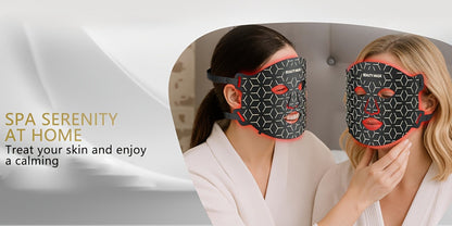 LED Face Mask – 7-in-1 Red Light Therapy for Face & Neck, 93+80 LED Beads, Separate Silicone Applicator, 1800mAh Rechargeable, Adjustable Color Brightness & Timer, Anti-Aging Skin Care Gift for Women