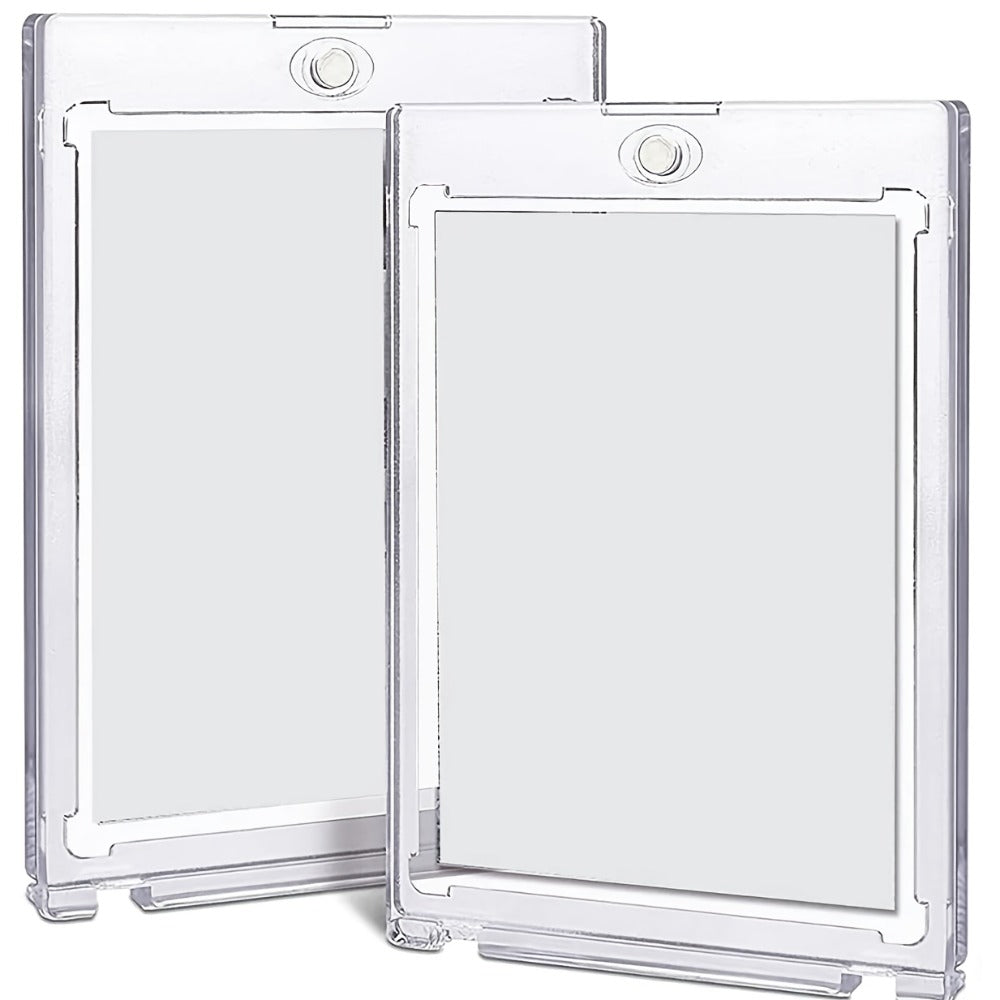30pt Magnetic Card Holders 30/60 Pack – Clear Hard Plastic One-Touch Trading Card Cases, Protective Display Holders for Baseball, Sports, Pokemon & Game Cards, Bulk Set for Collectors