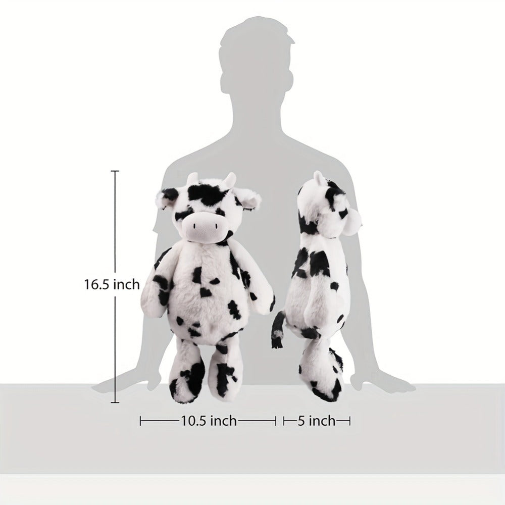 Cow Stuffed Animal Plush 16 Inch – Soft Tubbie Wubbie Farm Animal Toy for Babies & Toddlers, Black White Cuddly Cow Doll, Birthday Christmas Easter Gift for Boys Girls Kids