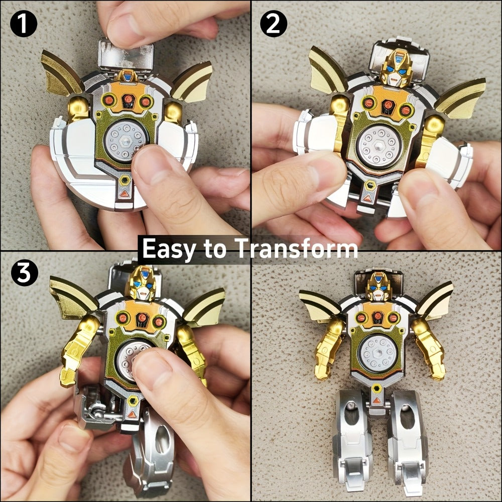 Deformation Robot Fingertip Gyro Fidget Spinner – Creative Finger Gyroscope Toy for Kids & Adults | 12/21/30 Pack Bulk Set, Stress Relief Gift
