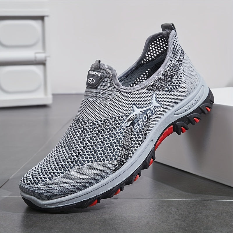 Men's Athletic Shoes - Breathable Comfort & Slip-On Ease