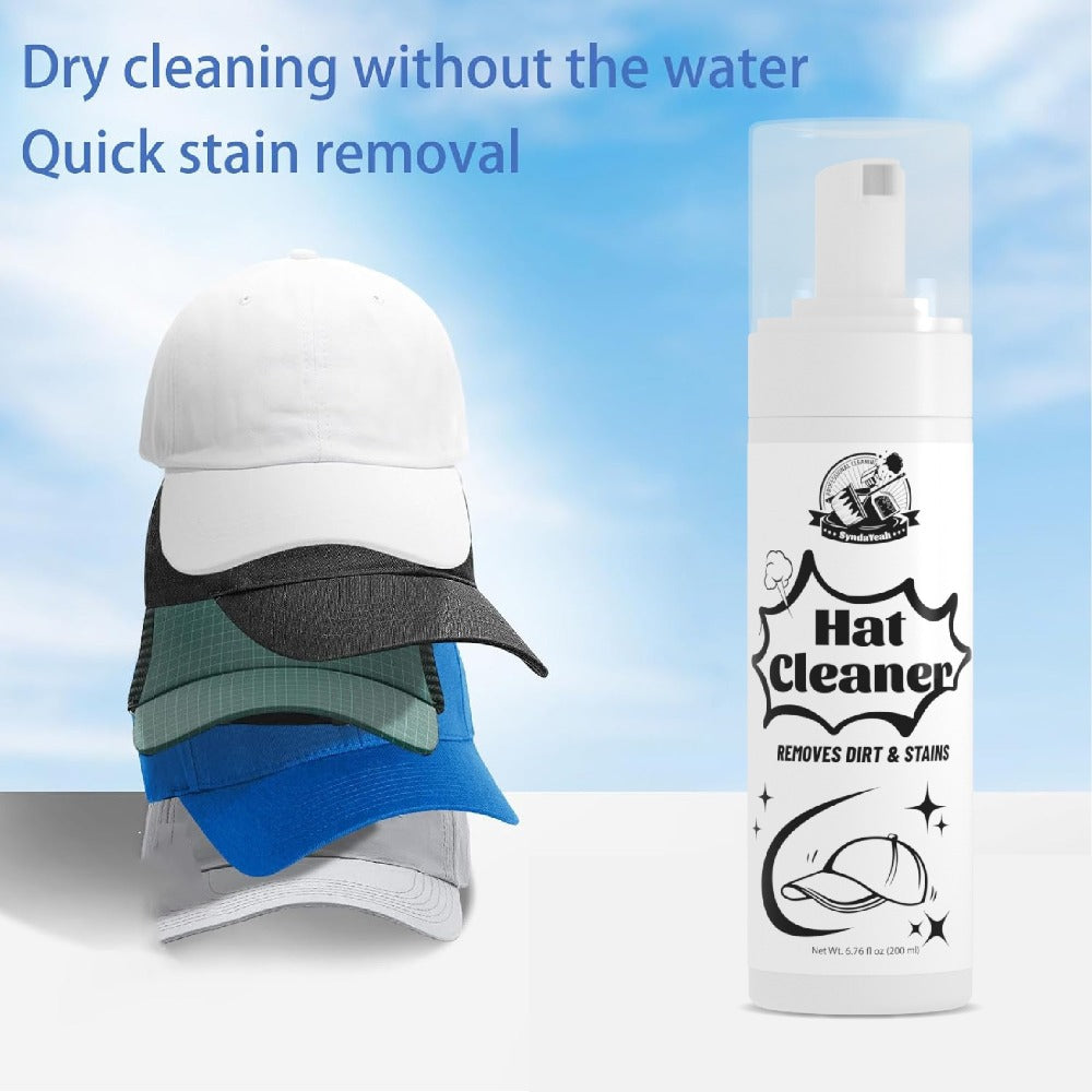 Hat Cleaner Foam Spray – Professional Stain Remover for Wool, Felt & Fur Hats, Removes Dirt, Sweat & Fingerprints, 6.76 Fl Oz (200ml), All-Season Hat Care, Great Gift for Hat Lovers (1/2/3/5 Pack)