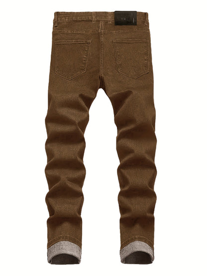 Men's Slim Fit Jeans - Classic Wash Clean Finish Everyday 483045