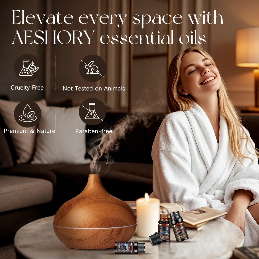 Essential Oil Diffuser Gift Set 14 Pcs – Luxury Fragrance Oils for Diffuser, Candle Making & Aromatherapy | Hotel Collection Scents