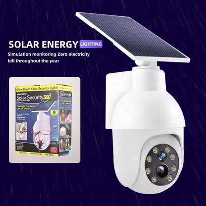 Solar Security Light with Fake Camera Design – Motion Sensor Outdoor LED Warning Light, Solar Powered, Weatherproof, Dummy Camera Style Deterrent for Home, Yard, Garage & Driveway