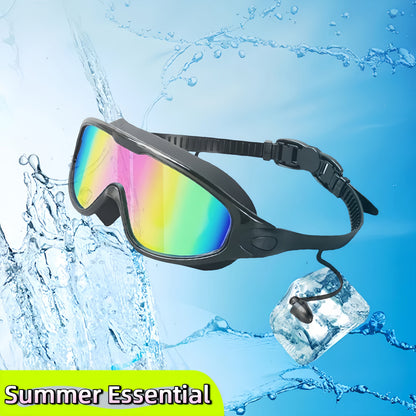 Anti-Fog Swimming Goggles Set – UV Protection, Earplugs & Nose Clip