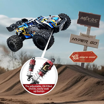 RC Monster Truck 4x4 All-Terrain for Adults Boys Teens – High Speed 4WD Off-Road Remote Control Truck Large Monster Tires 2.4GHz Racing Vehicle Birthday Christmas Holiday Gift Red