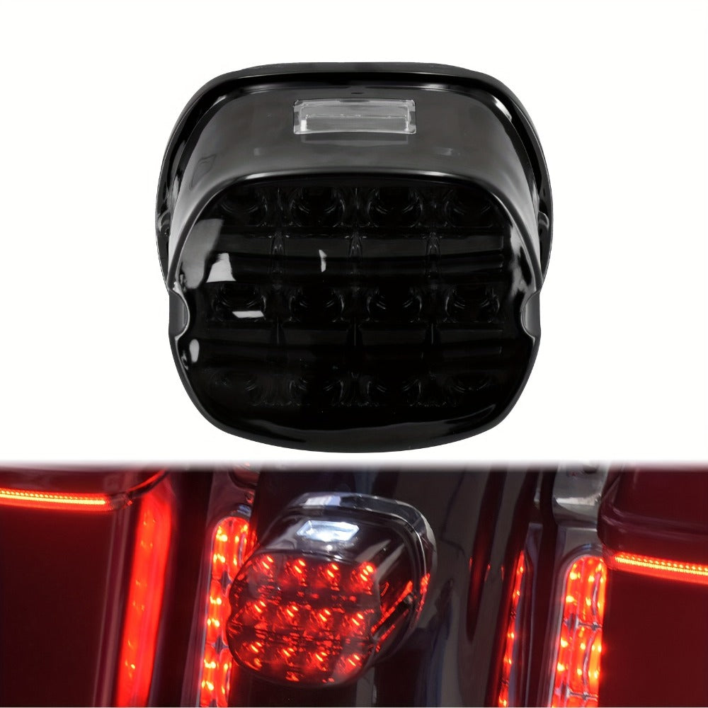 Harley Davidson LED License Plate Light with Turn Signal for Sportster Dyna Touring Road King Electra Glide - Brake Running Lamp