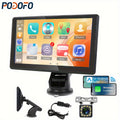 Portable Car Stereo with Wireless Carplayer And for Android Auto, Portable 7 Inch HD Touchscreen Monitor with Wireless, Mirror Link, FM, EQ/AUX/TF/USB, Backup Camera, Carplayer Screen for Cars