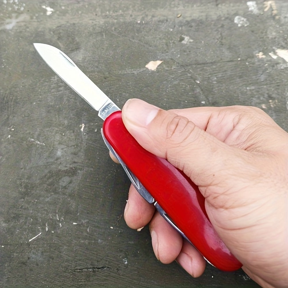 Multitool Pocket Knife 17-in-1 – Includes Screwdriver, Pliers, Scissors, Bottle Opener & More, Portable Multi-Tool for Camping, Hiking, Emergencies & Everyday Carry, Gift for Men