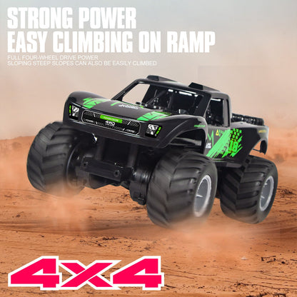 Amphibious RC Car 1:16 Scale 4WD Waterproof Land & Water Remote Control Monster Truck – 2 Rechargeable Batteries, All-Terrain RC Truck for Boys Kids Ages 4+, Birthday Christmas Gift
