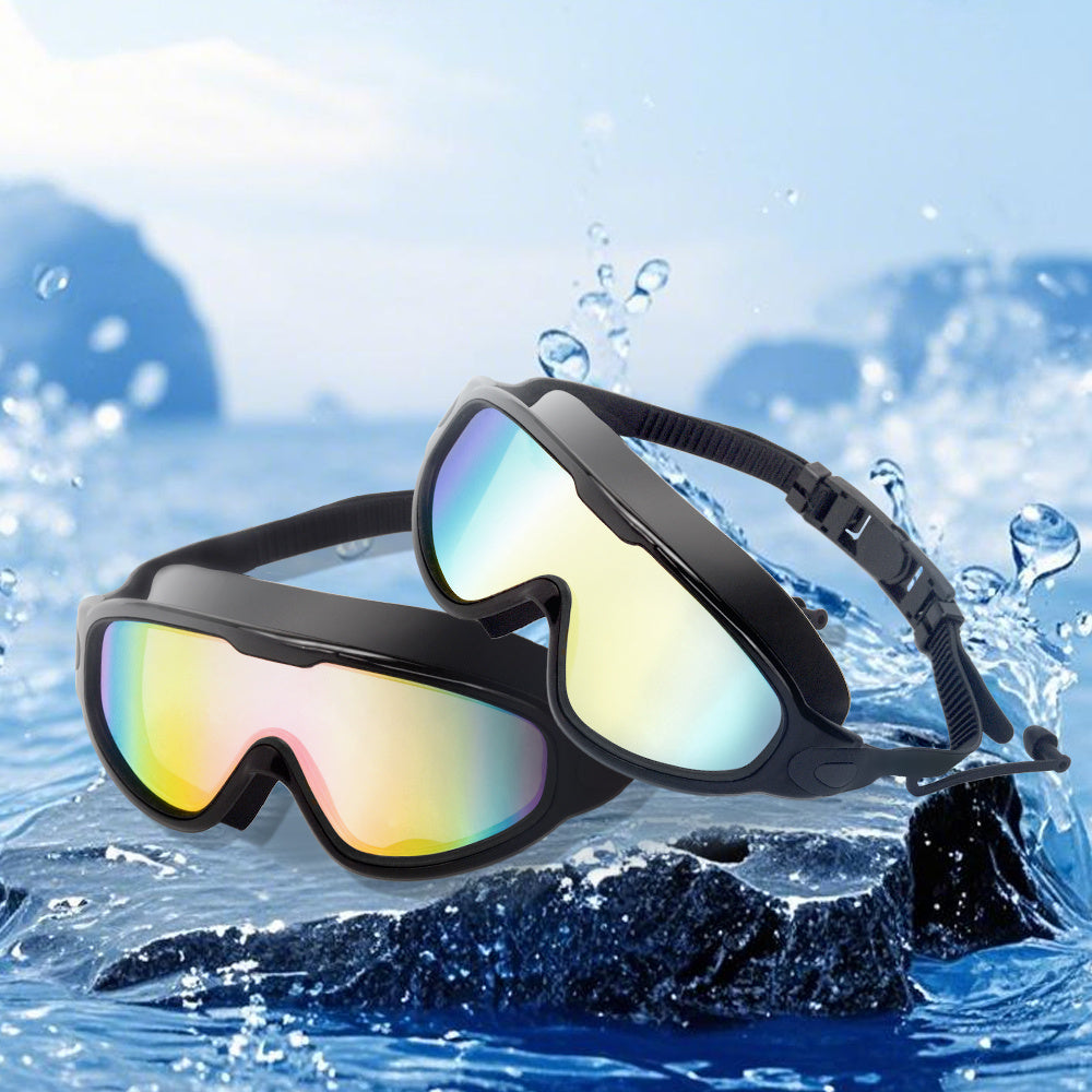 Anti-Fog Swim Goggles 2-Pack – Leak-Proof, UV Protection, Adjustable Fit for Adults, Youth, Men & Women | Pool & Beach Goggles