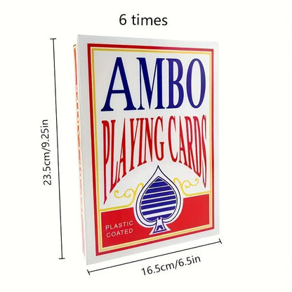 Giant Playing Cards 4x 6x Jumbo Size Poker Cards – Extra Large Card Game Set for Outdoor Party Backyard Fun Family Game Night Kids Adults Gift