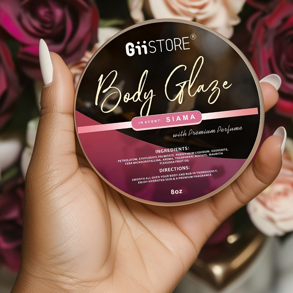 Body Glaze Moisturizer 80oz Extra Large Jar Hyaluronic Acid Glycerin Scented Body Cream Donut Rose Pomegranate Shea Multi-Fragrance Deep Skin Hydration Lotion
