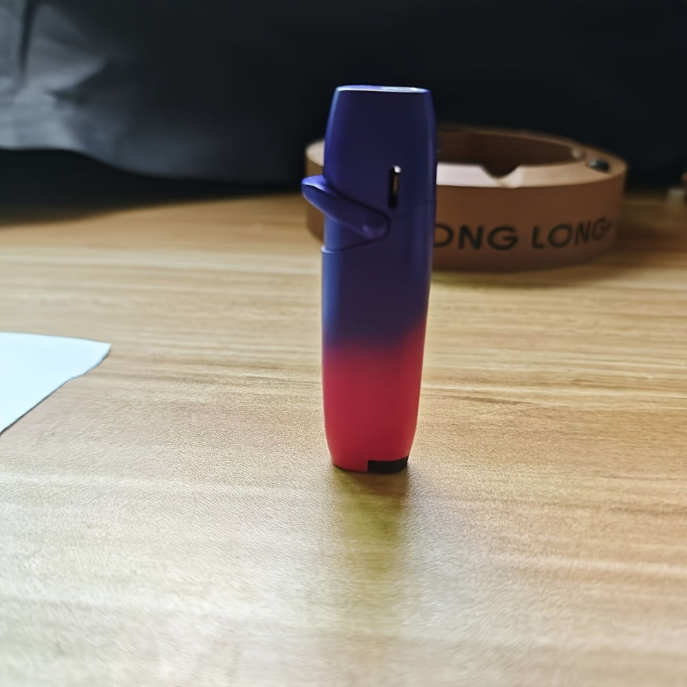 Cute Jet Torch Lighter for Women – Compact Windproof Adjustable Flame Lighter, Portable Refillable Butane Torch for Camping, BBQ, Kitchen & Candles, Stylish Gift for Women (No Butane Included)