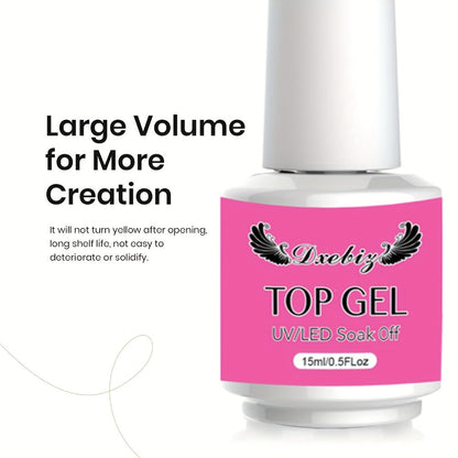 Builder Gel Nail Kit 5-in-1 Clear Nail Extension Gel Set — Primer Brush Repair Gel Nail Strengthening Overlay Kit 0.51oz, Beginner DIY Home Salon for Natural Nails Women Nail Art Starter