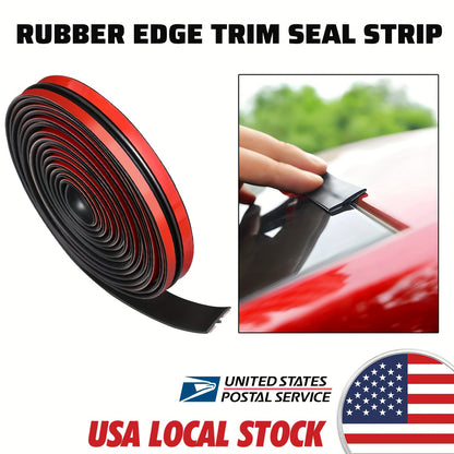 10-Foot T-Shaped Rubber Seal Strip for Car Windshields, Sunroofs, And Weatherproofing Trim