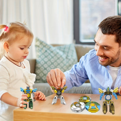 Deformation Robot Fingertip Gyro Fidget Spinner – Creative Finger Gyroscope Toy for Kids & Adults | 12/21/30 Pack Bulk Set, Stress Relief Gift